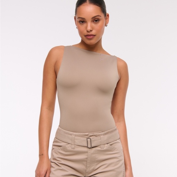 Abercrombie & Fitch Tops - Abercrombie & Fitch Taupe Bodysuit